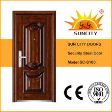 Modern House Design Metal Security Steel Door (SC-S160)